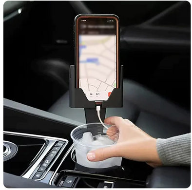 Support de téléphone portable pour voiture avec porte-gobelet