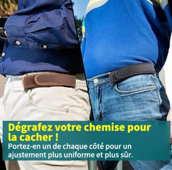 Ceinture élastique Velcro pour hommes et femmes